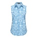 MI PIACE Travel Blouse Mouwloos Print Denim Embroidery 2299 Bleached