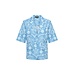 MI PIACE Travel Blazer Korte Mouwen Print Denim Embroidery 2622 Bleached