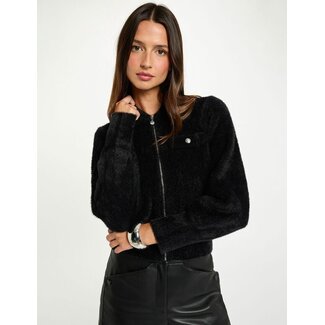 Morgan Vest met lange mouwen en reverskraag 232-Mdomi Black Morgan Vest met lange mouwen en reverskraag 232-Mdomi Black