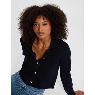 Morgan Long-sleeved Cardigan 252-Mimdie Navy Blue Morgan Long-sleeved Cardigan 252-Mimdie Navy Blue