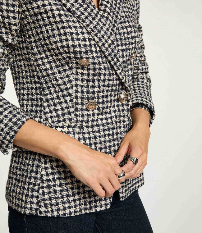 Morgan Rechte Blazer Met Reverskraag 252-Vjean Meerkleurig