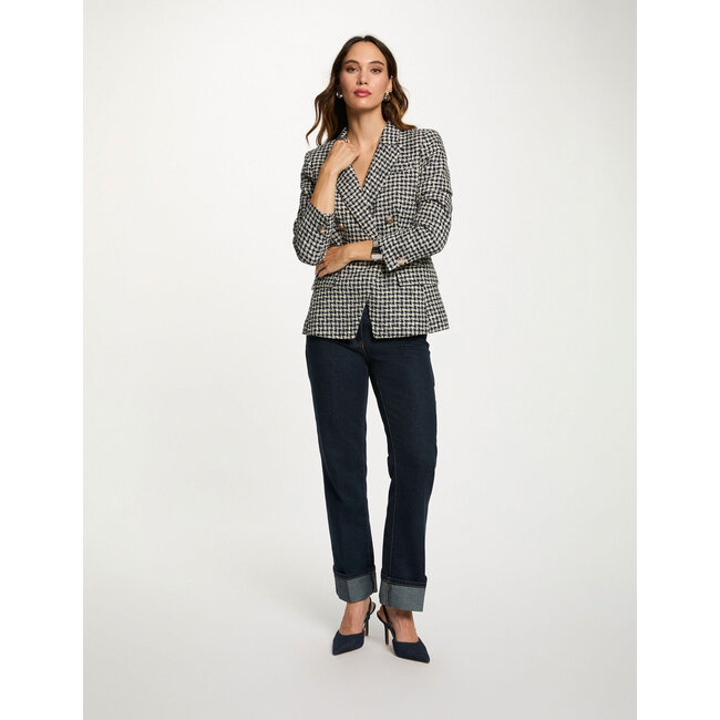 Morgan Rechte Blazer Met Reverskraag 252-Vjean Meerkleurig