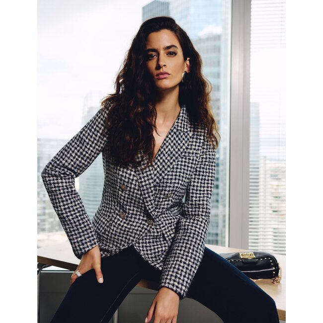 Morgan Rechte Blazer Met Reverskraag 252-Vjean Meerkleurig