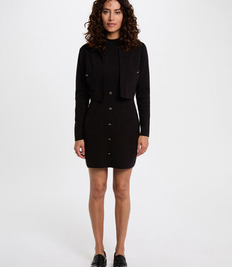 Morgan Korte 2-in-1 jurk 252-Rmcassy Zwart