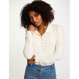 Morgan Jumper Polo Collar 252-Mpoli Ivoor