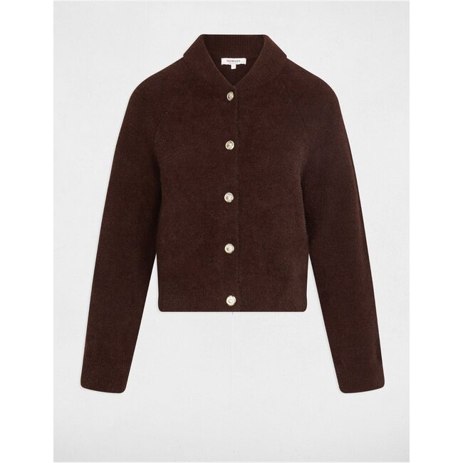 Morgan Long Sleeve Cardigan 252-Mpack Dark Brown