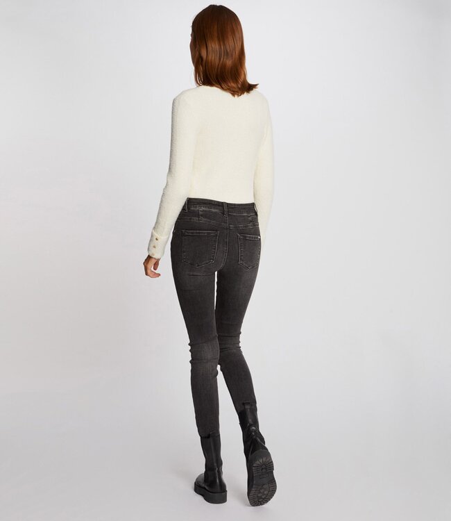 Morgan Trui met lange mouwen en V-hals 212-Moove ivoor