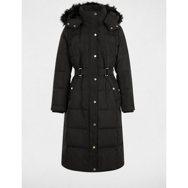 Morgan Long Padded Jacket With Hood Black