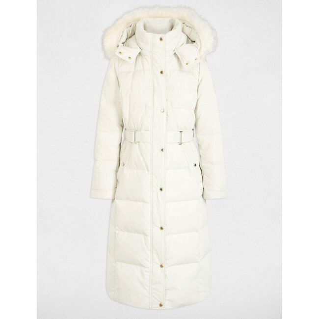 Morgan Long Padded Jacket With Hood Ivory
