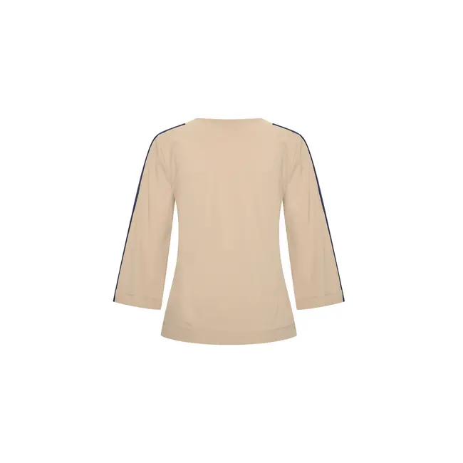 MI PIACE Travel Top V-Hals Tape 2666 Latte