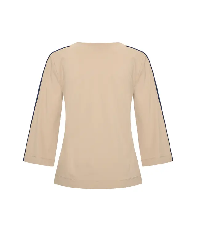 MI PIACE Travel Top V-Hals Tape 2666 Latte