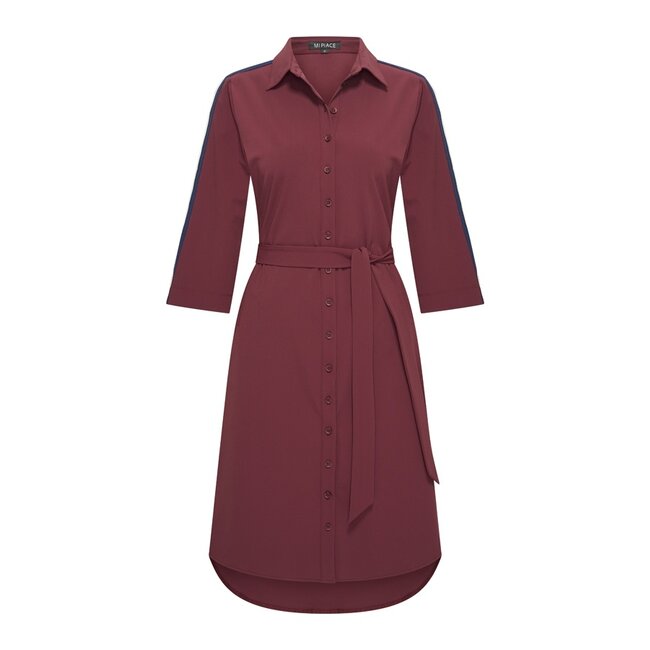 MI PIACE Travel Jurk Tape 2665 Burgundy