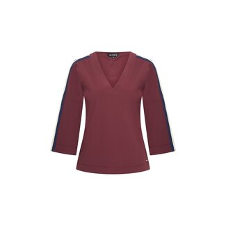 MI PIACE Travel Top V-hals Tape 2666 Burgundy