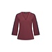 MI PIACE Travel Top V-hals Tape 2666 Burgundy