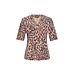 MI PIACE Travel T-shirt Abstracte Print 2271  Burgundy Late