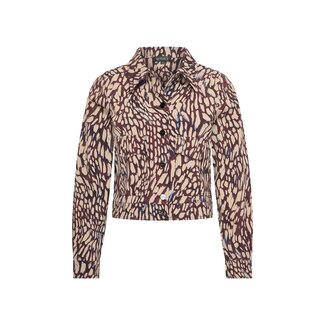 MI PIACE Travel Jacket Abstracte 2348 Burgundy Latte