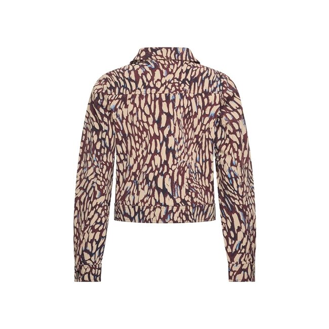 MI PIACE Travel Jacket Abstracte 2348 Burgundy Latte