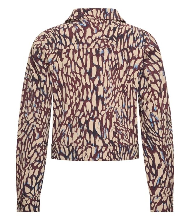 MI PIACE Travel Jacket Abstracte 2348 Burgundy Latte