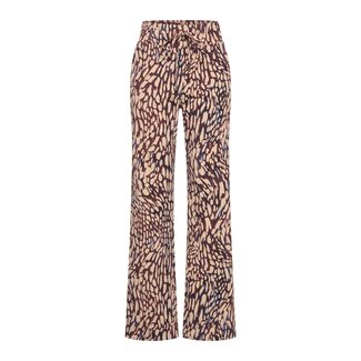 MI PIACE Travel Broek Abstracte Print 2089 Burgundy Latte