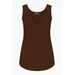 MI PIACE Travel Top Met Kant 2129 Espresso