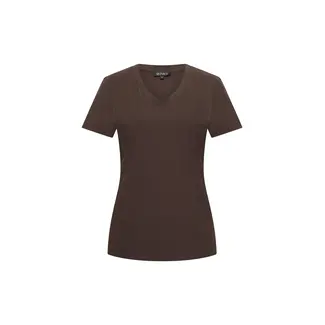 MI PIACE Travel T-shirt V-hals Uni  2271 Espresso