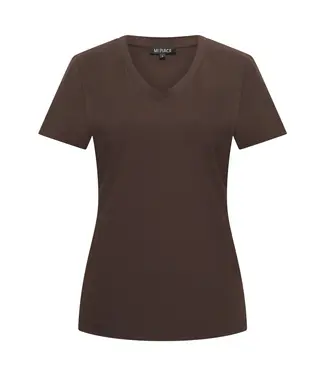 MI PIACE Travel T-shirt V-hals Uni  2271 Espresso