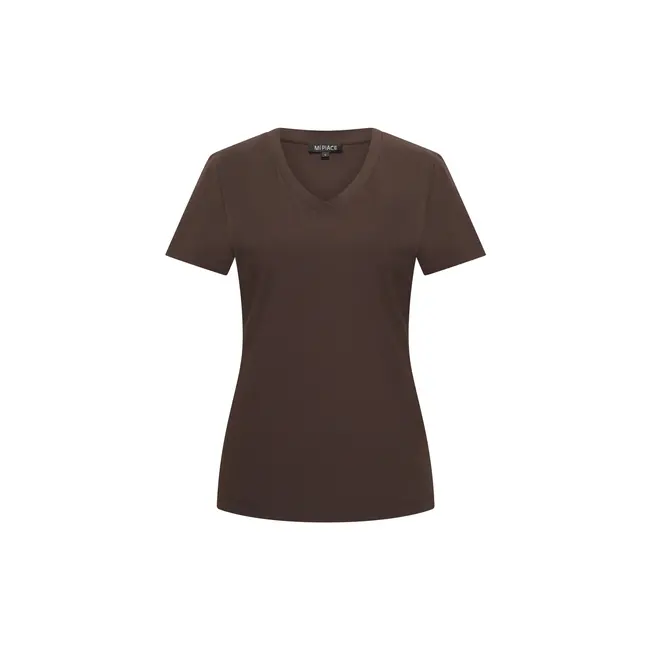 MI PIACE Travel T-shirt V-hals Uni  2271 Espresso