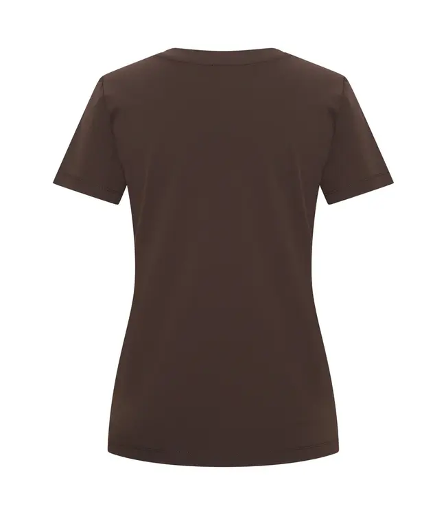 MI PIACE Travel T-shirt V-hals Uni  2271 Espresso