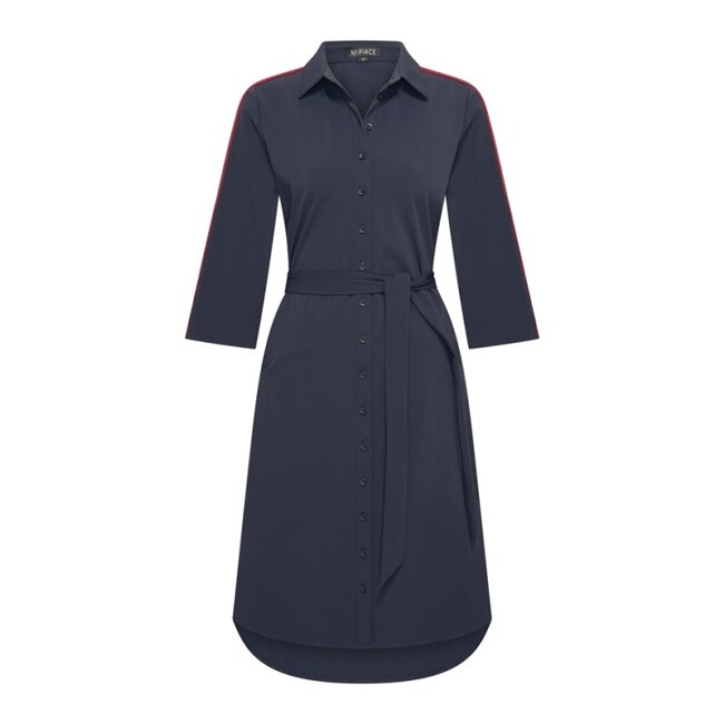 MI PIACE Travel Jurk Tape 2665 Dark Blue