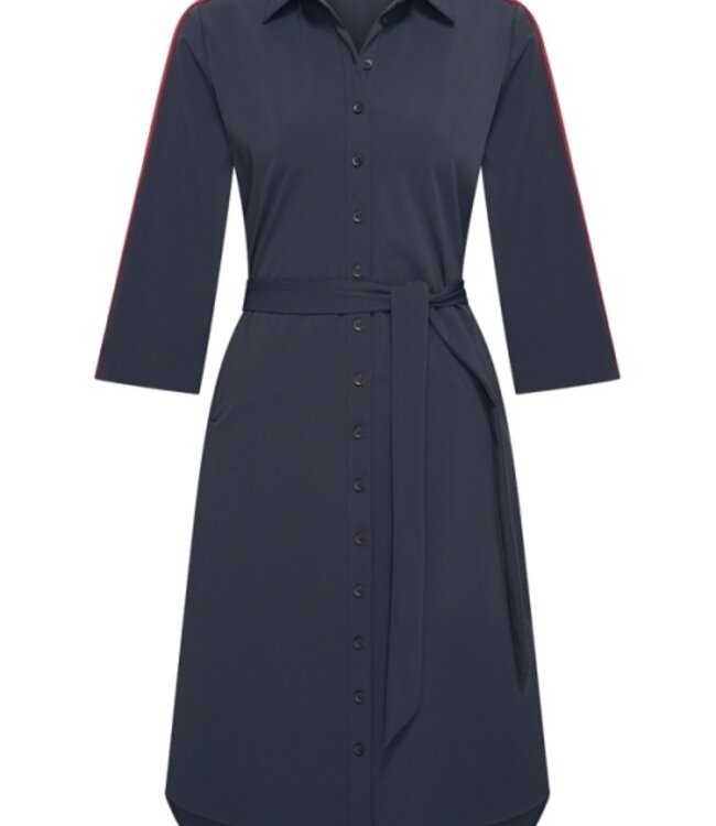 MI PIACE Travel Jurk Tape 2665 Dark Blue