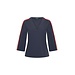 MI PIACE Travel Top V-hals Tape 2666 Dark Blue