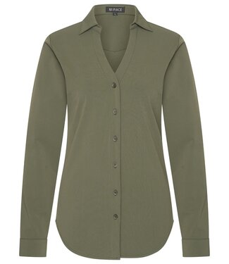 MI PIACE Travel Blouse V-hals Uni MP202509 Deep Depth