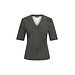 MI PIACE Travel T-Shirt V-Neck Circle Print MP202271 Deep Depth Black