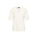 MI PIACE Travel Shirt V-Neck Ribbed MP202644 Off White