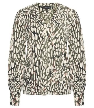 MI PIACE Travel Top  V-Neck Abstracte Print MP202651 Deep Depth Kit