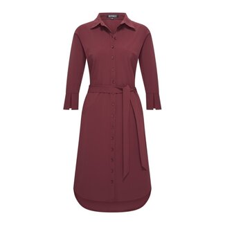 MI PIACE Travel Jurk Uni 2092 Burgundy