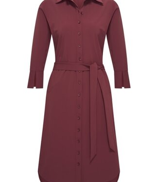 MI PIACE Travel Jurk Uni 2092 Burgundy