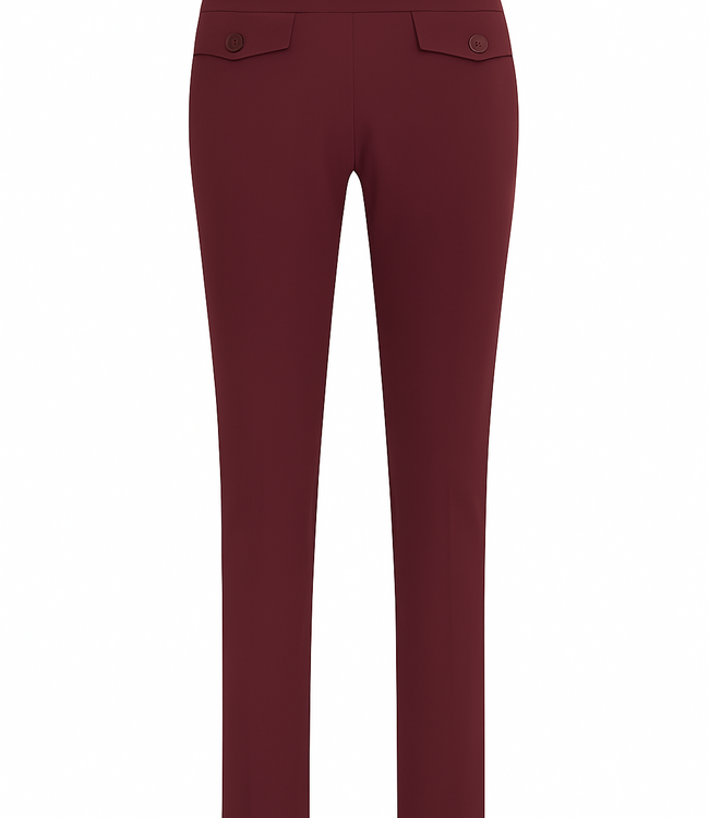 MI PIACE Travel Broek Uni 2134 Burgundy