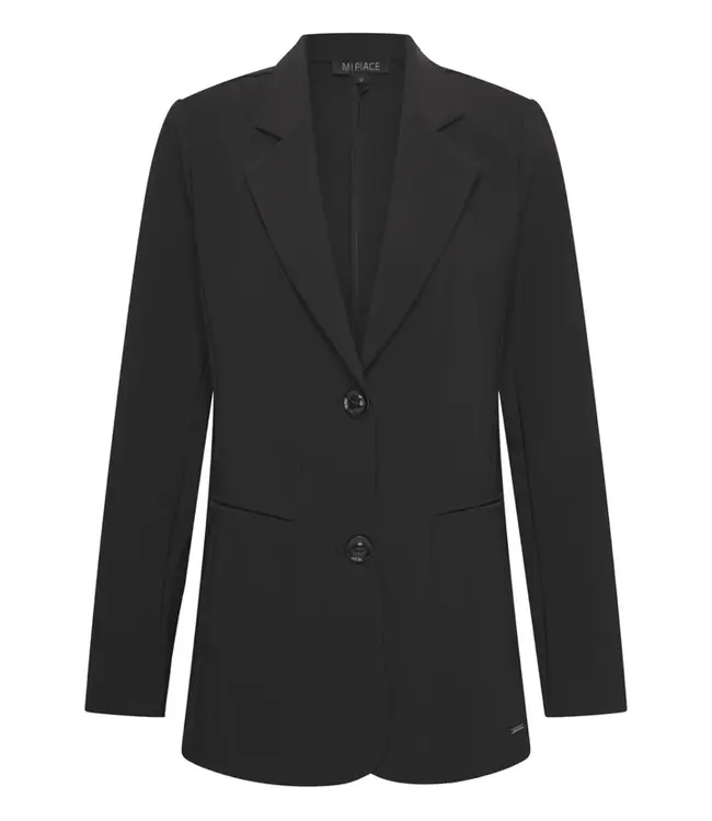 MI PIACE Bonded Travel Lang Blazer 202634 Black