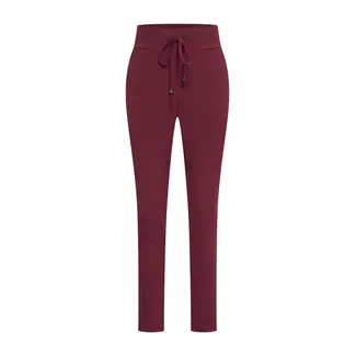 MI PIACE Bonded Travel Broek Skinny  202632 Burgundy