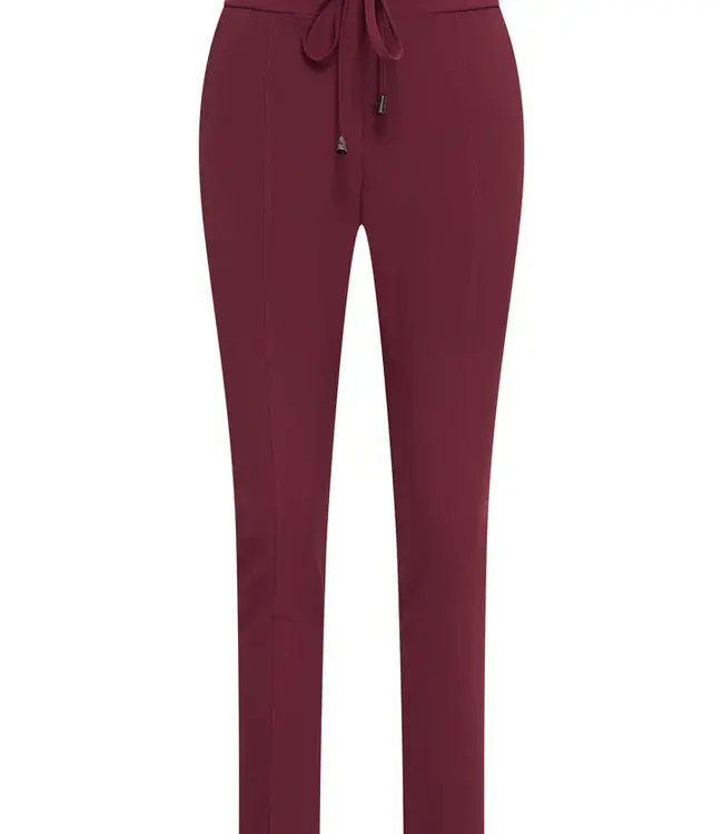 MI PIACE Bonded Travel Broek Skinny  202632 Burgundy