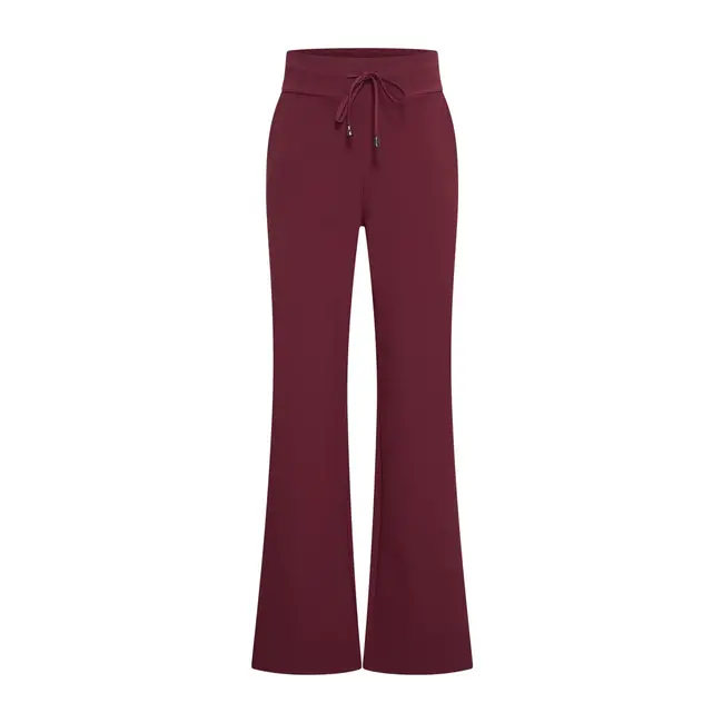 MI PIACE Bonded Travel Broek Flared 202631 Burgundy