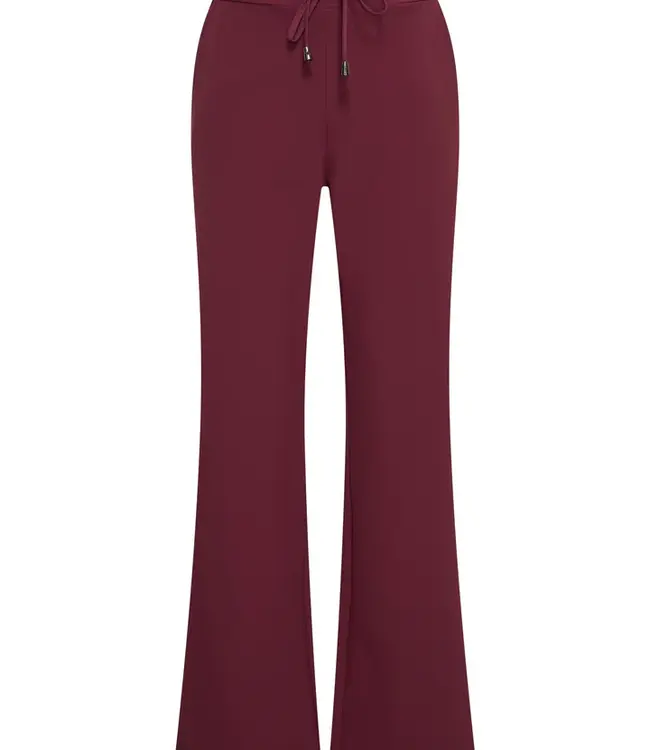 MI PIACE Bonded Travel Broek Flared 202631 Burgundy