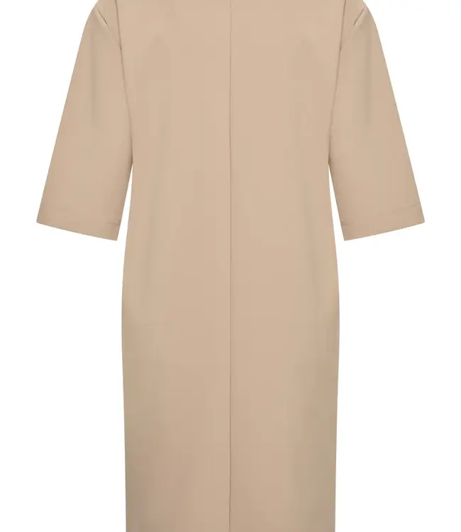 MI PIACE Bonded Travel Jurk Midi 202682 Latte
