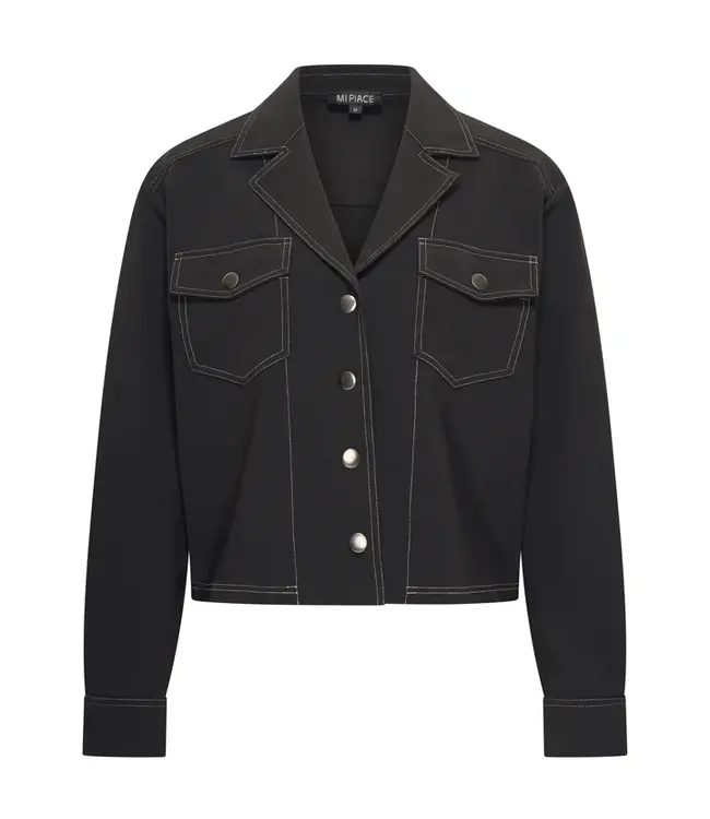 MI PIACE Bonded Travel Jacket 202681 Black