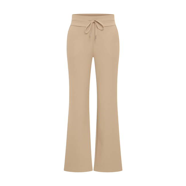 MI PIACE Bonded Travel Broek Flared 202631 Latte