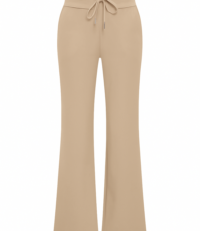 MI PIACE Bonded Travel Broek Flared 202631 Latte