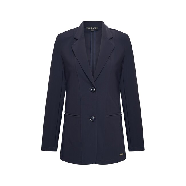 MI PIACE Bonded Travel Lang Blazer 202634 Dark Blue