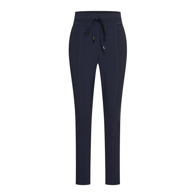 MI PIACE Bonded Travel Broek Skinny  202632 Dark Blue