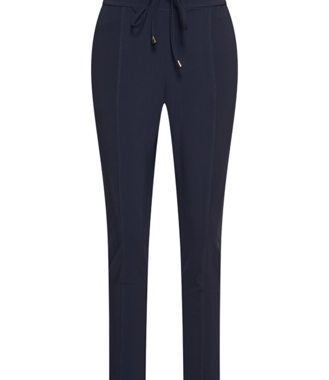 MI PIACE Bonded Travel Broek Skinny  202632 Dark Blue